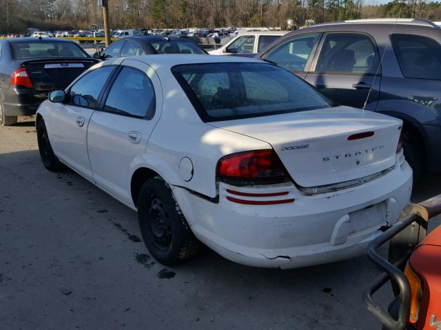 1B3AL46T76N227901 - 2006 DODGE STRATUS SX WHITE photo 3