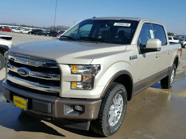 1FTEW1EP4HKC70574 - 2017 FORD F150 SUPER TAN photo 2