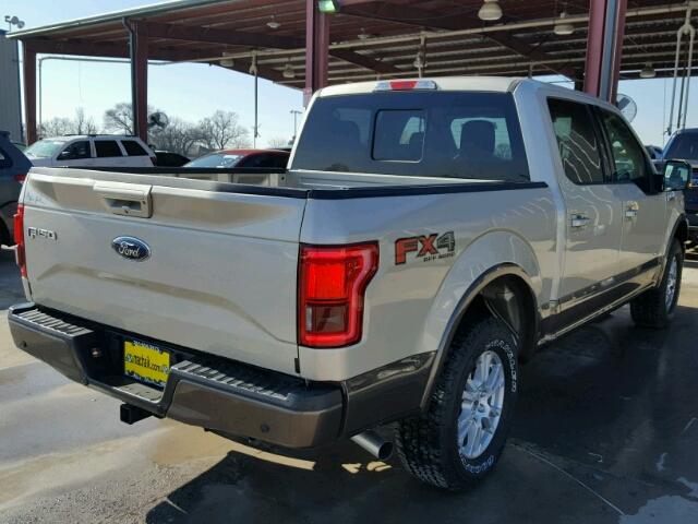 1FTEW1EP4HKC70574 - 2017 FORD F150 SUPER TAN photo 4