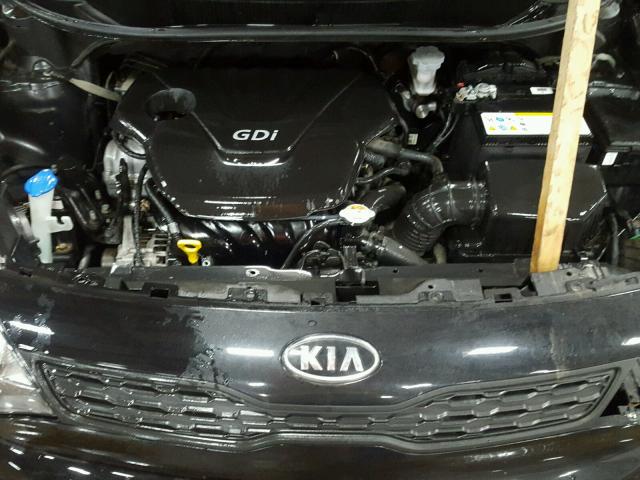 KNADM5A3XC6016345 - 2012 KIA RIO LX BLACK photo 7