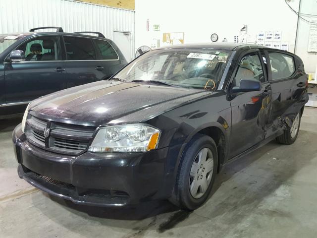 1B3LC46K78N585941 - 2008 DODGE AVENGER SE BLACK photo 2