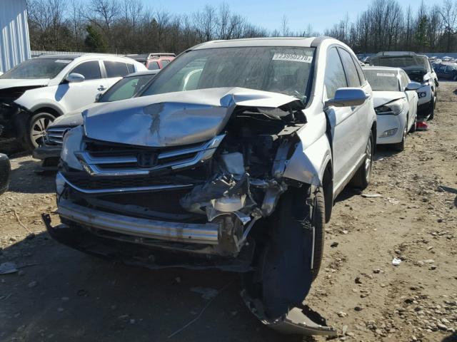 5J6RE3H76AL014376 - 2010 HONDA CR-V EXL SILVER photo 2