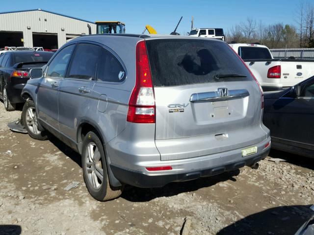 5J6RE3H76AL014376 - 2010 HONDA CR-V EXL SILVER photo 3