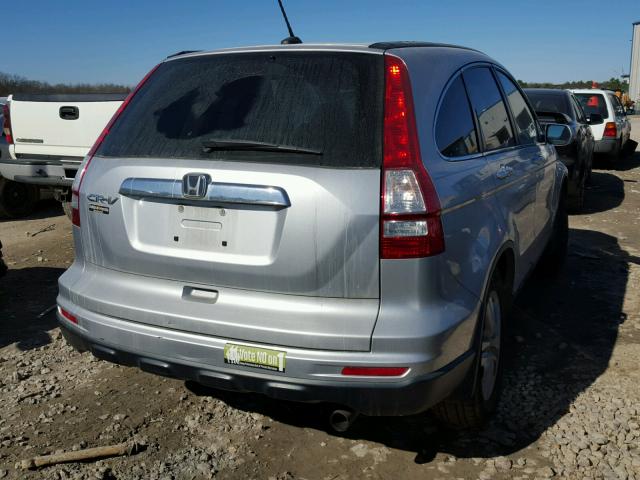 5J6RE3H76AL014376 - 2010 HONDA CR-V EXL SILVER photo 4