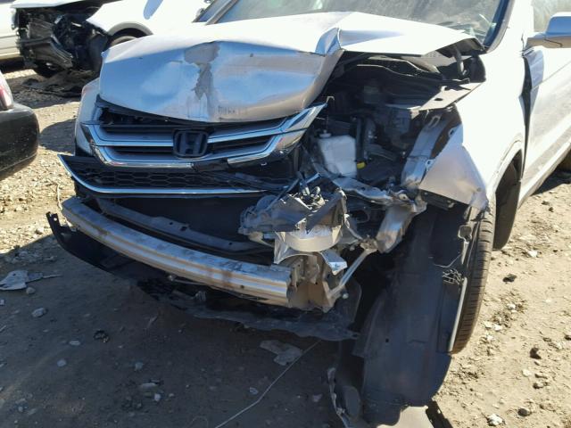 5J6RE3H76AL014376 - 2010 HONDA CR-V EXL SILVER photo 9