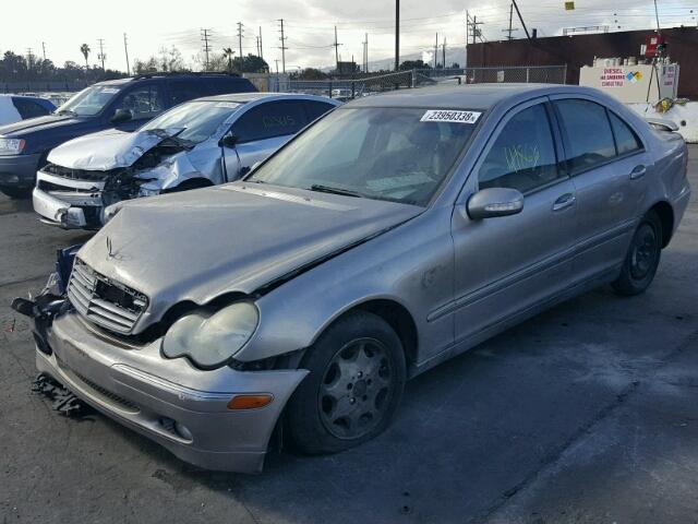 WDBRF61J24A594184 - 2004 MERCEDES-BENZ C 240 TAN photo 2