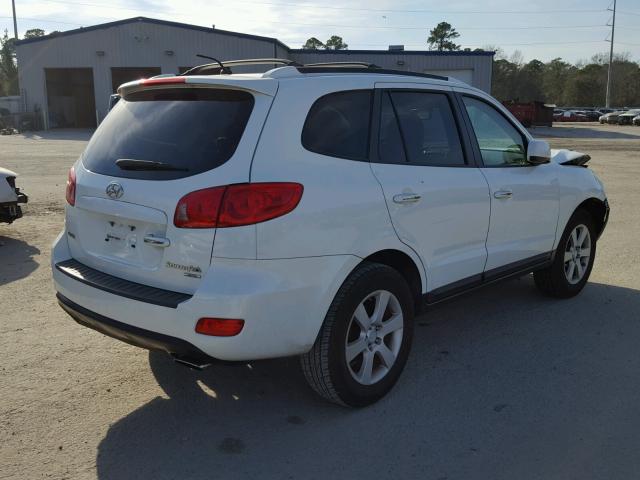 5NMSH13E37H021756 - 2007 HYUNDAI SANTA FE S WHITE photo 4