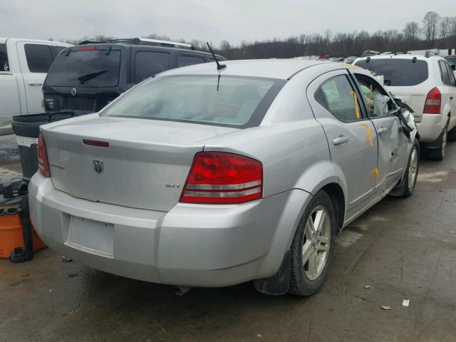 1B3LC56J68N256614 - 2008 DODGE AVENGER SX SILVER photo 4