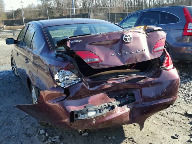 4T1BK36B48U269695 - 2008 TOYOTA AVALON XL RED photo 3