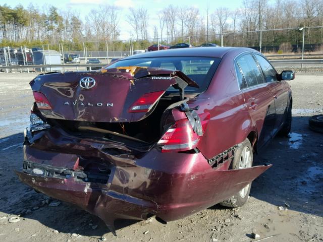 4T1BK36B48U269695 - 2008 TOYOTA AVALON XL RED photo 4