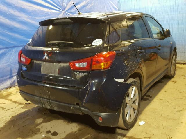 4A4AR3AU4EE012314 - 2014 MITSUBISHI OUTLANDER BLACK photo 4