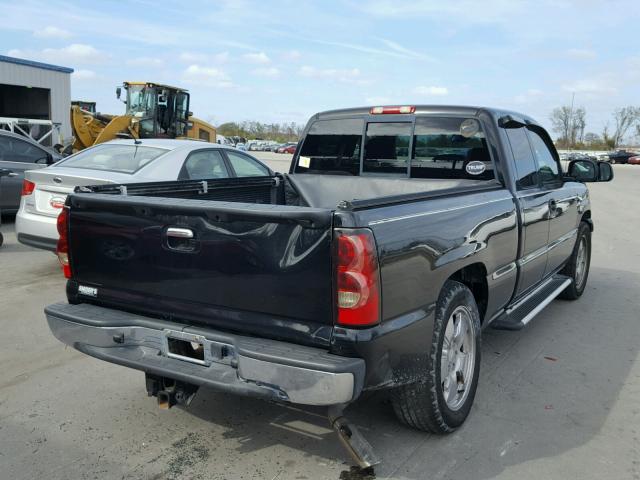 2GCEC19N651306228 - 2005 CHEVROLET SILVERADO BLACK photo 4