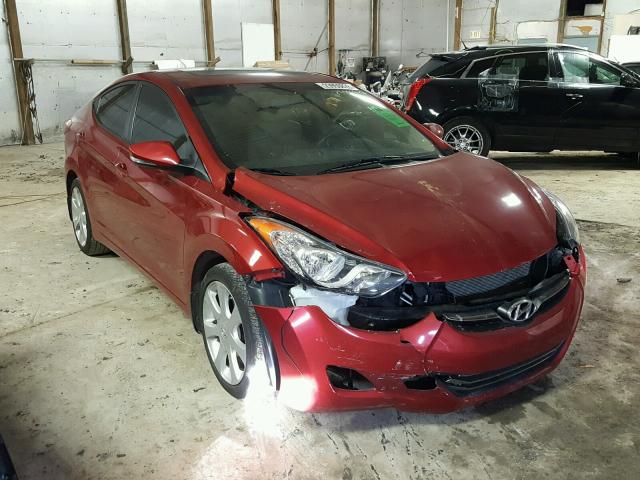 KMHDH4AE1BU152131 - 2011 HYUNDAI ELANTRA GL RED photo 1