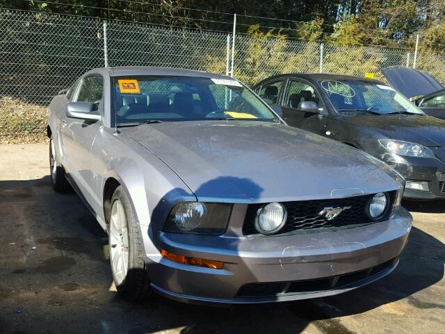 1ZVHT82H975202535 - 2007 FORD MUSTANG GT GRAY photo 1