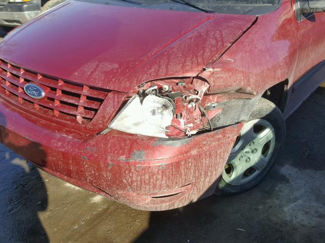 2FMZA51675BA12474 - 2005 FORD FREESTAR S RED photo 9