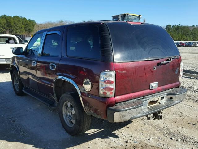 1GNEC13T21R216199 - 2001 CHEVROLET TAHOE C150 RED photo 3