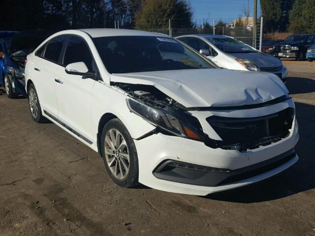 5NPE34AF5FH132125 - 2015 HYUNDAI SONATA SPO WHITE photo 1