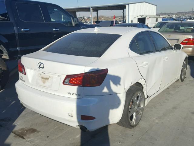 JTHBF5C26A2096495 - 2010 LEXUS IS 250 WHITE photo 4