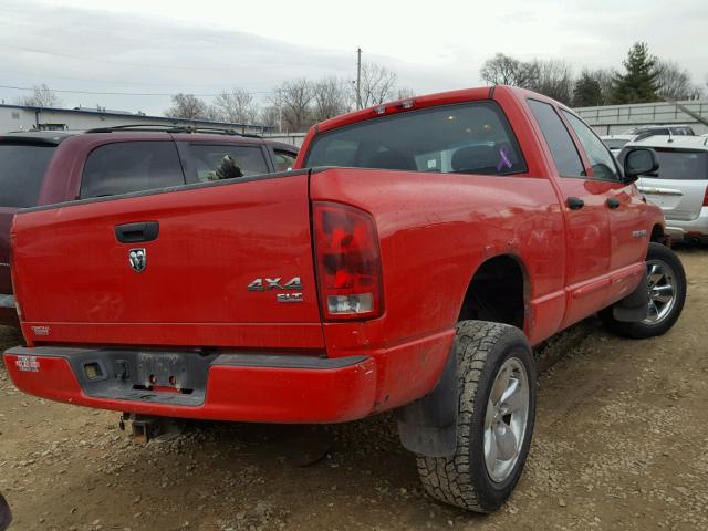 1D7HU18D15S171121 - 2005 DODGE RAM 1500 S RED photo 4