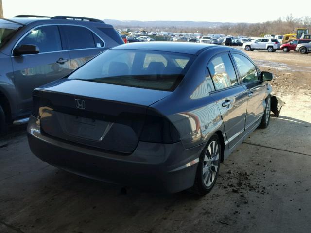 2HGFA16569H301298 - 2009 HONDA CIVIC LX GRAY photo 4