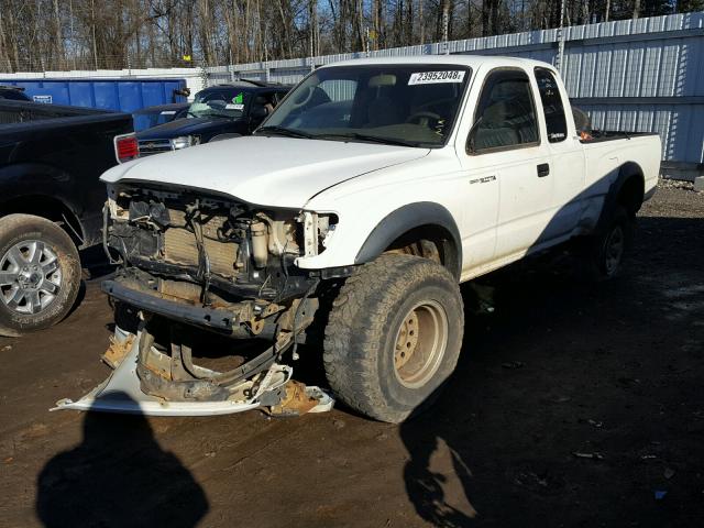 5TEWM72N64Z316332 - 2004 TOYOTA TACOMA XTR WHITE photo 2