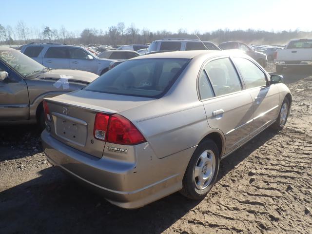 JHMES96654S010130 - 2004 HONDA CIVIC HYBR TAN photo 4