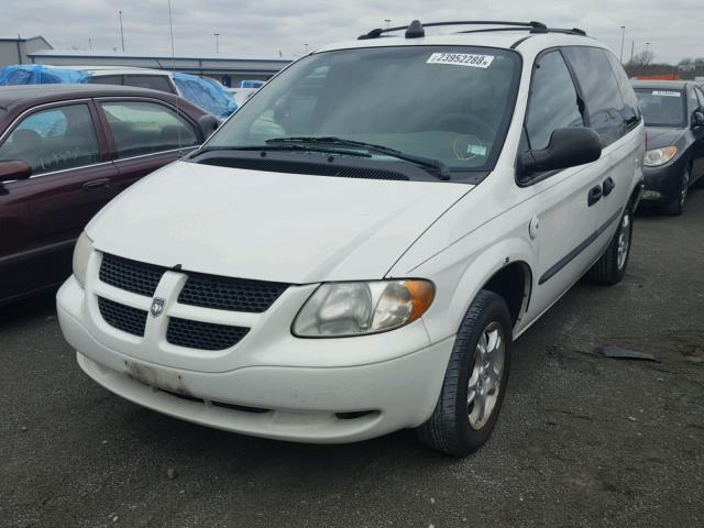 1D4GP25R43B268378 - 2003 DODGE CARAVAN SE WHITE photo 2