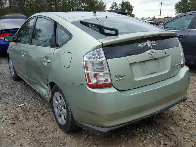 JTDKB20U697851080 - 2009 TOYOTA PRIUS GREEN photo 3