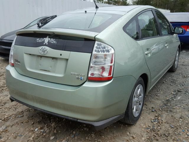 JTDKB20U697851080 - 2009 TOYOTA PRIUS GREEN photo 4