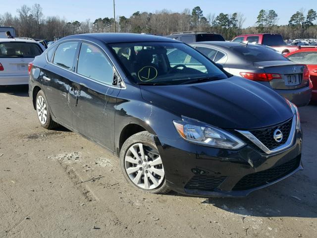 3N1AB7AP9HY342165 - 2017 NISSAN SENTRA S BLACK photo 1