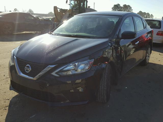 3N1AB7AP9HY342165 - 2017 NISSAN SENTRA S BLACK photo 2