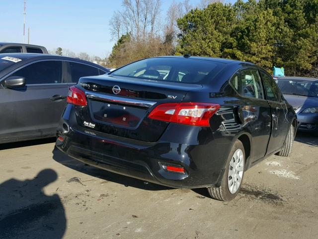 3N1AB7AP9HY342165 - 2017 NISSAN SENTRA S BLACK photo 4