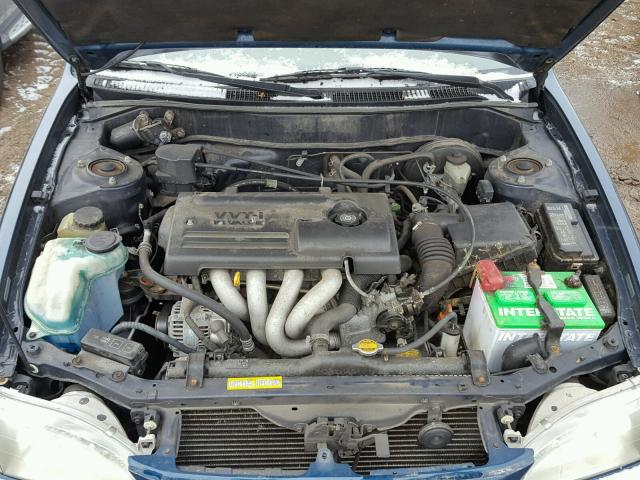 2T1BR12E9YC380583 - 2000 TOYOTA COROLLA VE BLUE photo 7