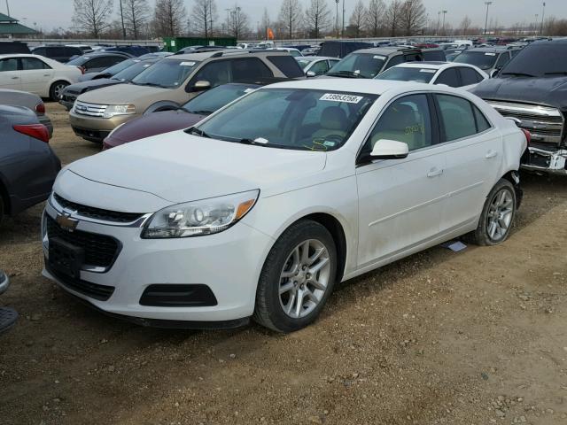 1G11C5SL0FU136851 - 2015 CHEVROLET MALIBU 1LT WHITE photo 2