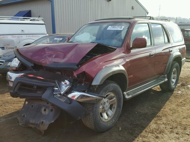 JT3HN86R4Y0323427 - 2000 TOYOTA 4RUNNER SR RED photo 2