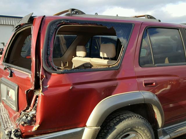 JT3HN86R4Y0323427 - 2000 TOYOTA 4RUNNER SR RED photo 9