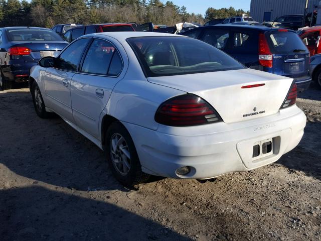 1G2NE52F14M578665 - 2004 PONTIAC GRAND AM S WHITE photo 3