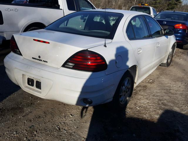 1G2NE52F14M578665 - 2004 PONTIAC GRAND AM S WHITE photo 4