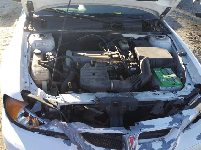 1G2NE52F14M578665 - 2004 PONTIAC GRAND AM S WHITE photo 7