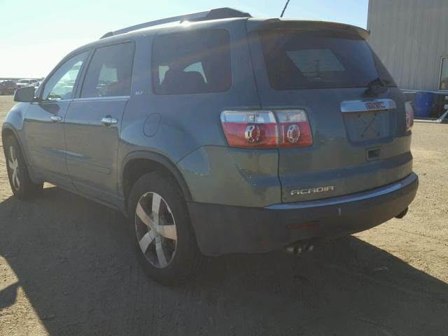 1GKLRMED6AJ158428 - 2010 GMC ACADIA SLT Yaşıl foto 3