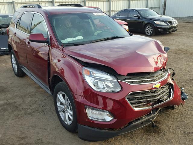 2GNALCEK9H6190589 - 2017 CHEVROLET EQUINOX LT RED photo 1