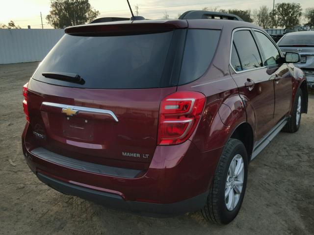 2GNALCEK9H6190589 - 2017 CHEVROLET EQUINOX LT RED photo 4