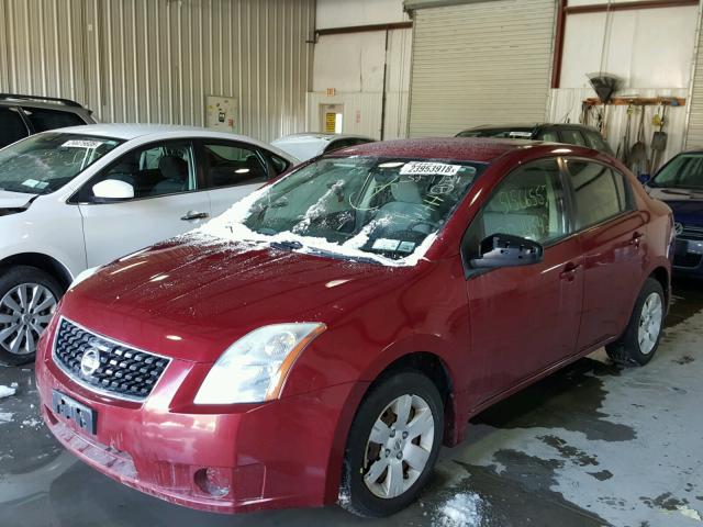 3N1AB61E18L743943 - 2008 NISSAN SENTRA 2.0 BURGUNDY photo 2