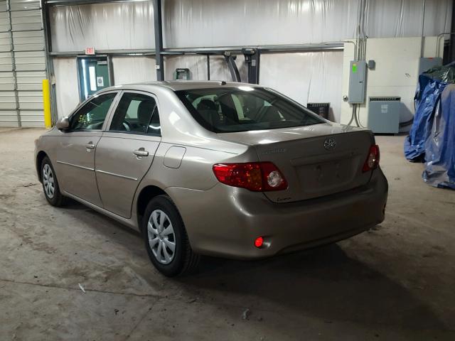 1NXBU4EE8AZ174395 - 2010 TOYOTA COROLLA BA BEIGE photo 3