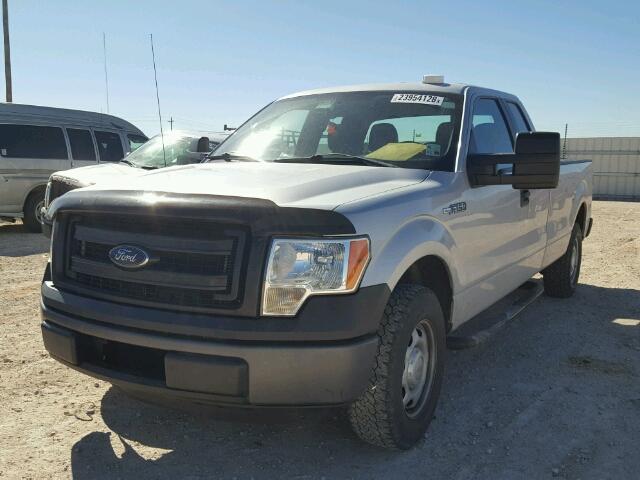 1FTVX1CF7DKD91231 - 2013 FORD F150 SUPER GRAY photo 2