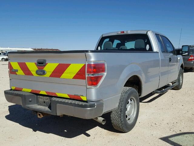 1FTVX1CF7DKD91231 - 2013 FORD F150 SUPER GRAY photo 4