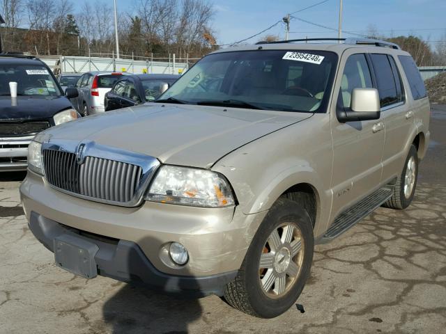 5LMEU88H44ZJ47483 - 2004 LINCOLN AVIATOR BEIGE photo 2