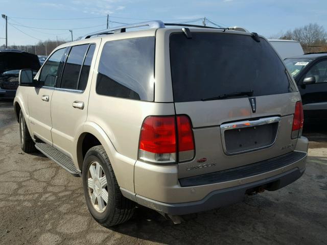 5LMEU88H44ZJ47483 - 2004 LINCOLN AVIATOR 米色 照片 3