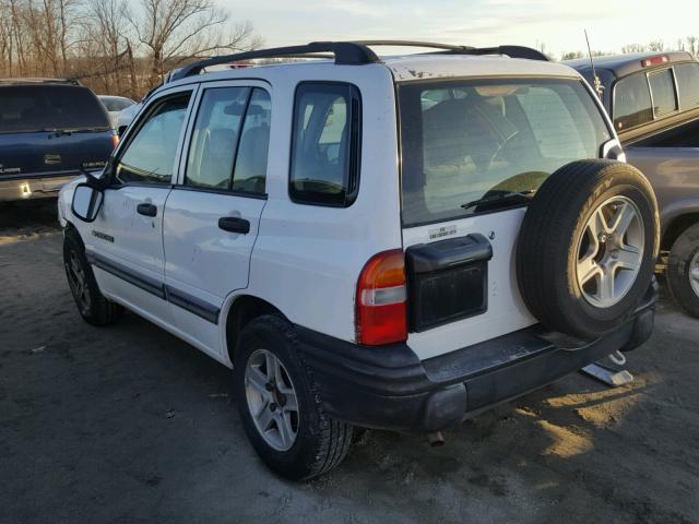 2CNBE134846906579 - 2004 CHEVROLET TRACKER WHITE photo 3