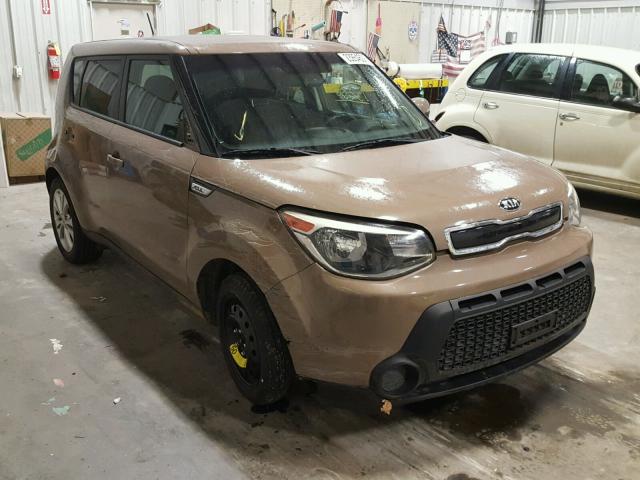 KNDJP3A57E7065521 - 2014 KIA SOUL + BROWN photo 1